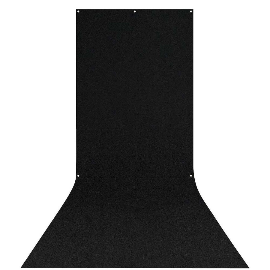 Westcott Westcott X-Drop Wrinkle-Resistant Backdrop Rich Black Sweep (5 X 12 Ft.) Fabric Backgrounds