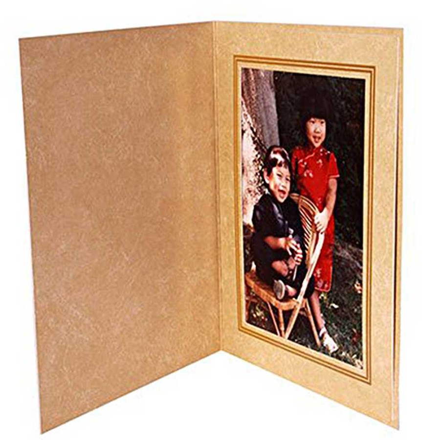 Dot Line Dot Line Ivory Marble Photo Folder 4X6 In. Frames & Albums