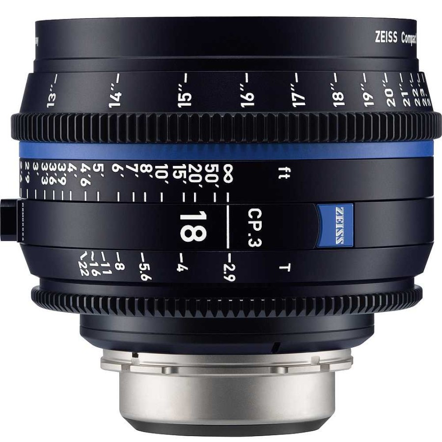 Zeiss Zeiss Cp.3 18Mm T2.9 Compact Prime Lens (Sony E Mount, Feet) Digital Cinema Lenses