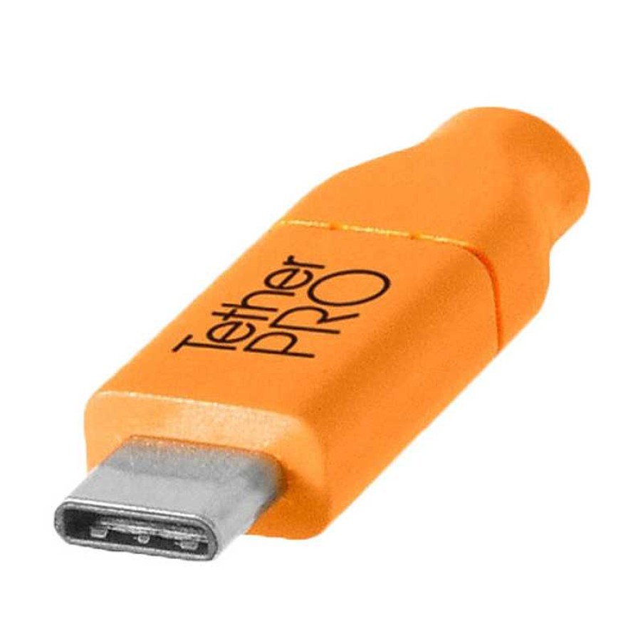 Tether Tools Tether Tools Tetherpro Usb Type-C Male To Usb Type-C Male Cable (3 Ft., Orange) Cables