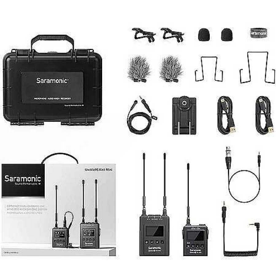 Saramonic Saramonic Uwmic9S Mini Kit1 Compact Camera-Mount Wireless Omni Lavalier Microphone System (514 To 596 Mhz) Wireless Audio Systems