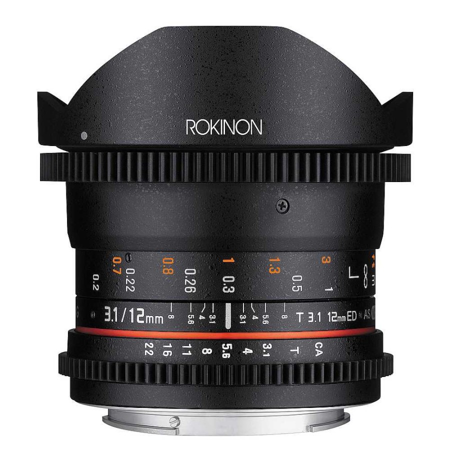 Rokinon Rokinon 12Mm T3.1 Ed As If Ncs Umc Cine Ds Fisheye Lens For Canon Ef Mount Digital Cinema Lenses