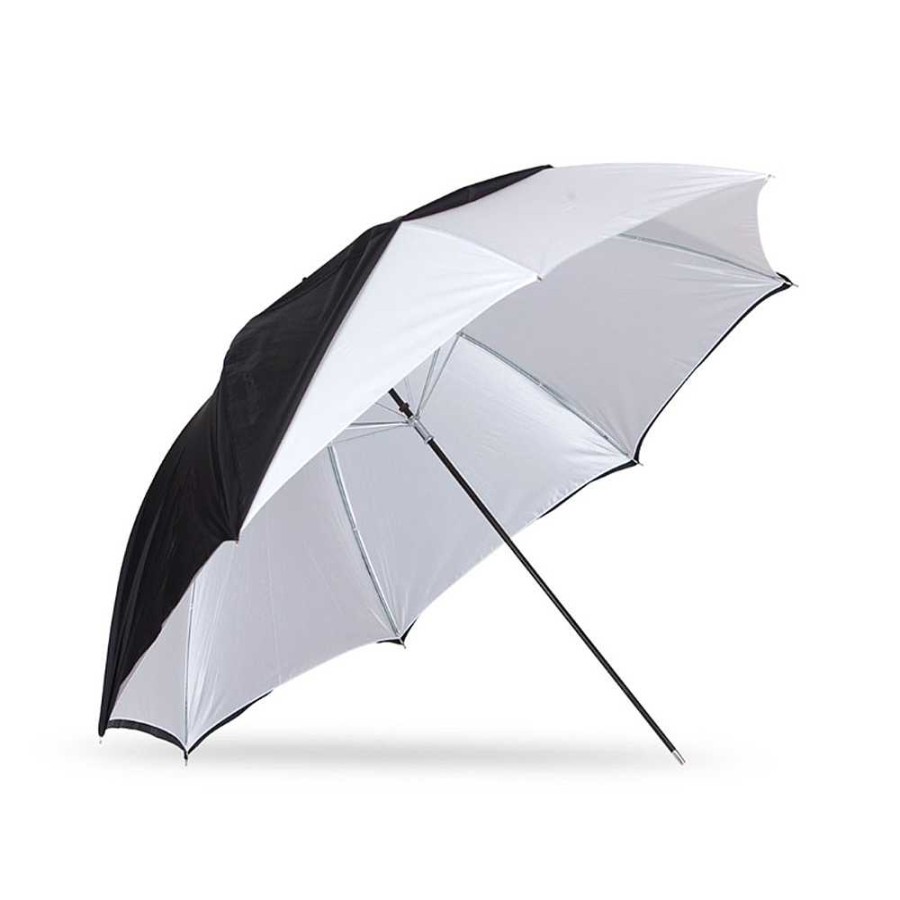 Westcott Westcott 45 In. Optical White Satin With Removable Black Cover Umbrella Lighting Umbrellas