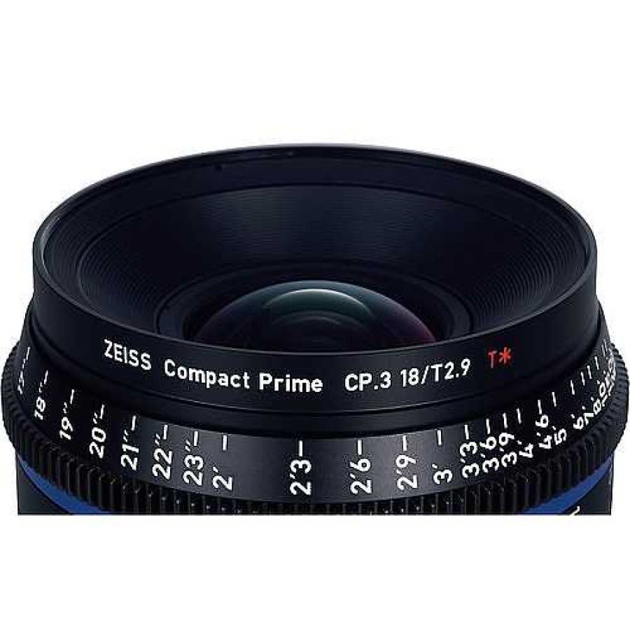 Zeiss Zeiss Cp.3 18Mm T2.9 Compact Prime Lens (Canon Ef Mount, Feet) Digital Cinema Lenses