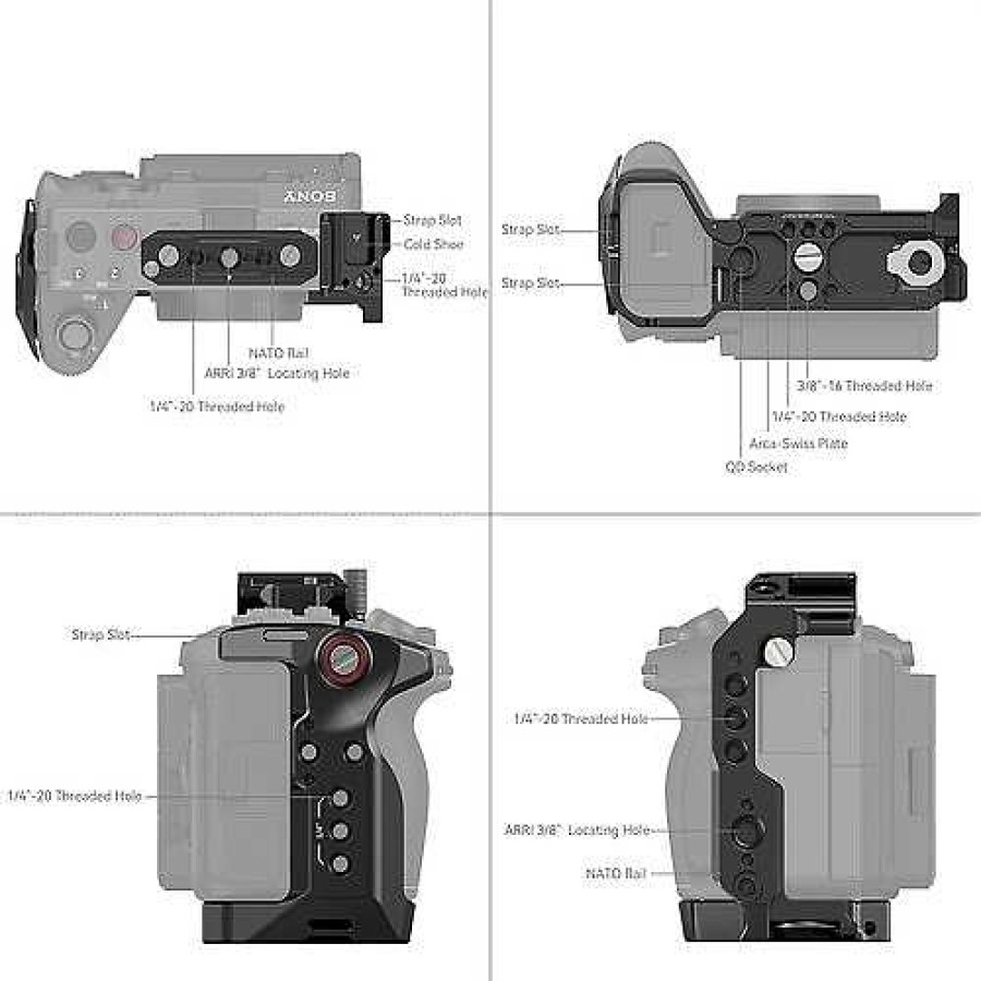 SmallRig Smallrig Cage For Sony Fx30 And Fx3 Camera Support Systems