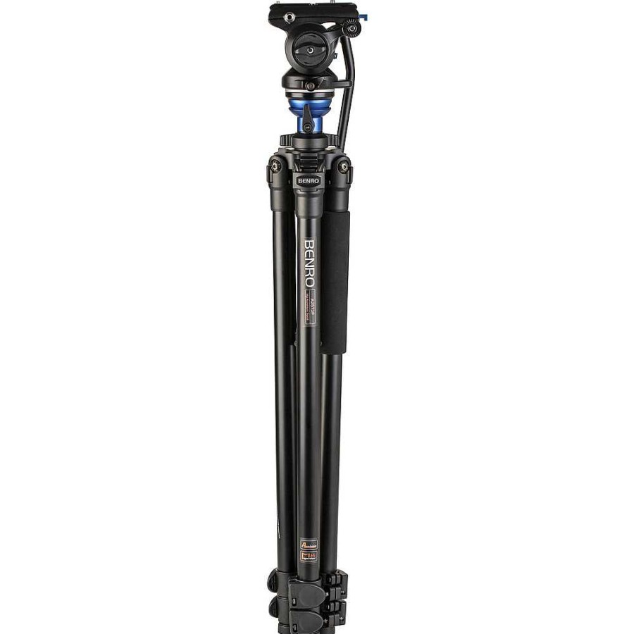 Benro Benro A2573F Aluminum Single Tube Tripod With S4Pro Fluid Video Head Video Tripods & Supports