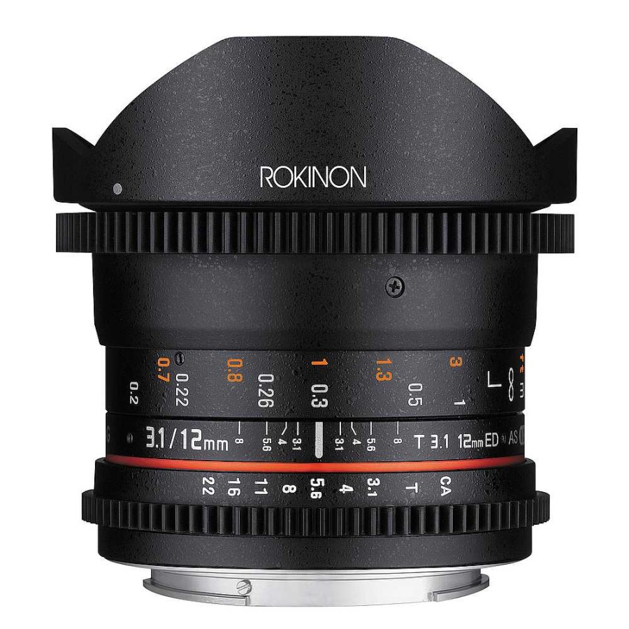 Rokinon Rokinon 12Mm T3.1 Ed As If Ncs Umc Cine Ds Fisheye Lens For Sony E-Mount Digital Cinema Lenses