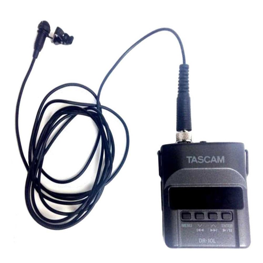 Tascam Tascam Dr-10L Digital Audio Recorder With Lavalier Mic Digital Audio Recorders