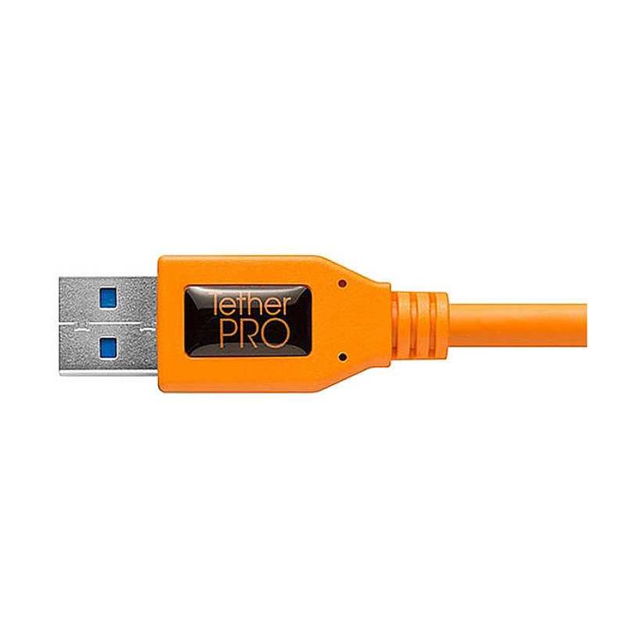 Tether Tools Tether Tools Tetherpro Usb 3.0 To Usb-C (15 Ft. Orange) Cables