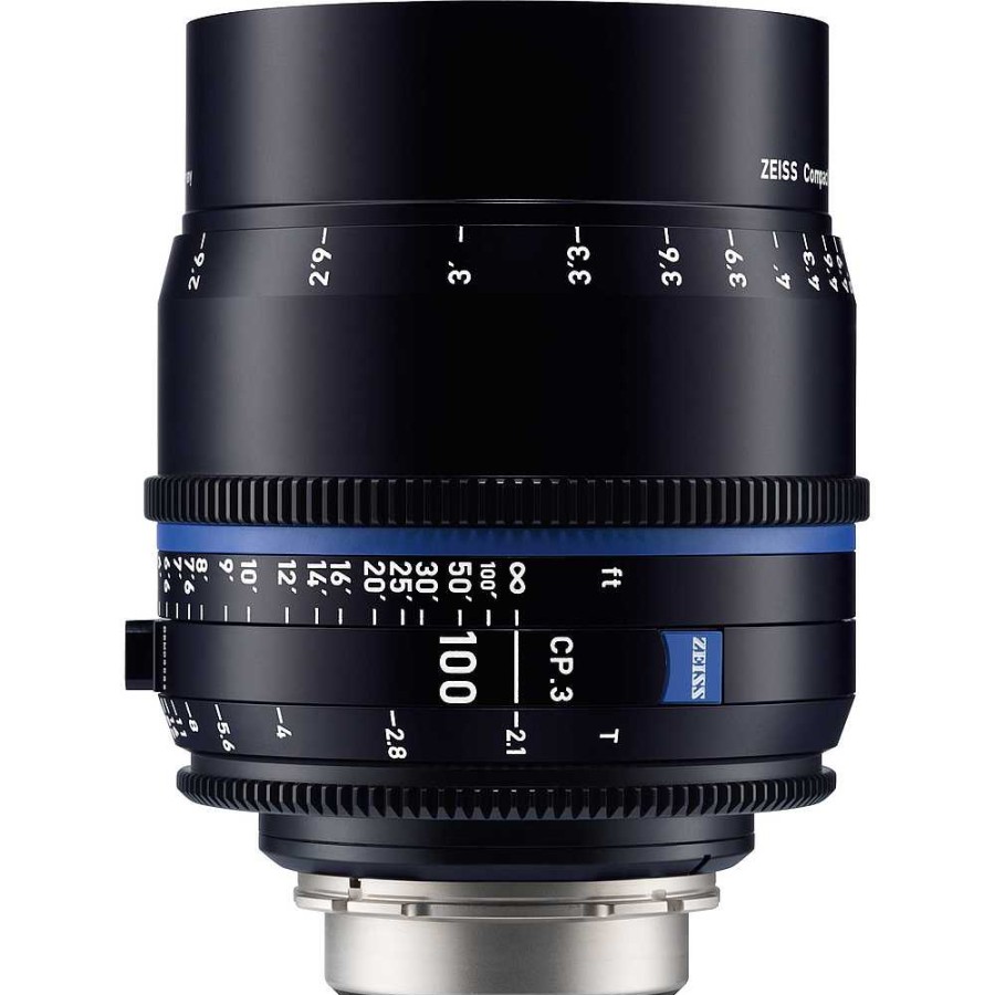 Zeiss Zeiss Cp.3 100Mm T2.1 Compact Prime Lens (Sony E Mount, Feet) Digital Cinema Lenses