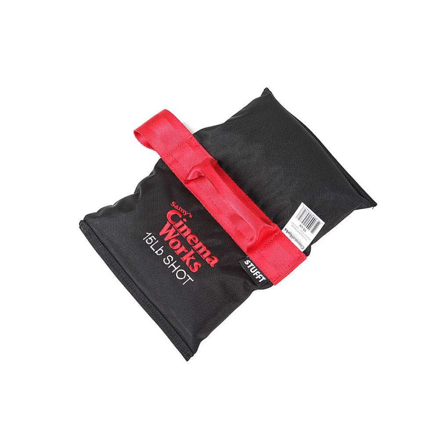 STUFFT Stufft Cinema Works 15 Lb Shot Bag (Black With Red Handle) Sand & Weight Bags