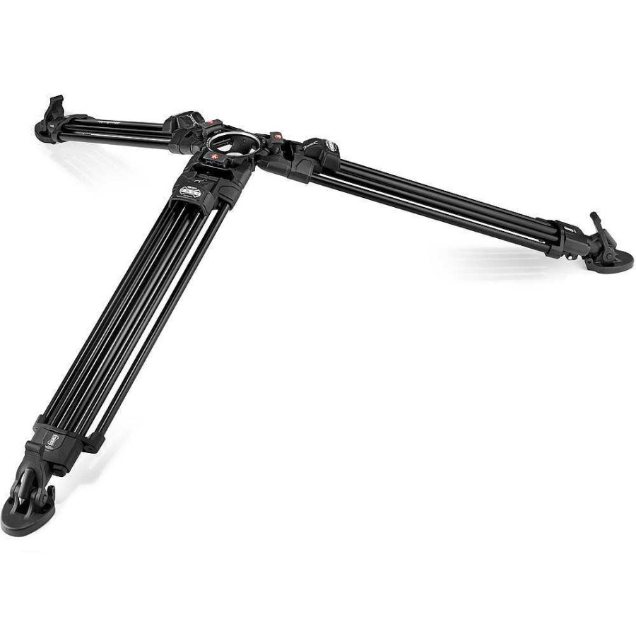 Manfrotto Manfrotto 612 Nitrotech Fluid Head With 645 Fast Twin Aluminum Tripod System And Bag Video Tripods & Supports