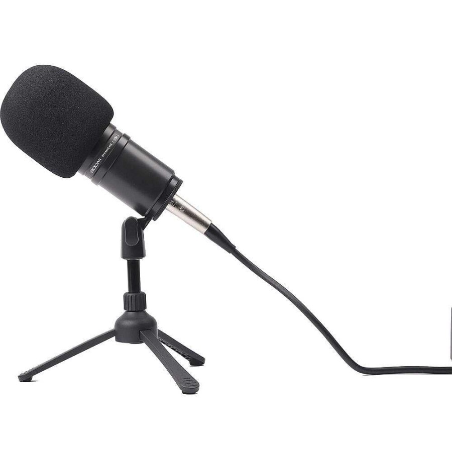 Zoom Zoom Zdm-1 Podcast Mic Pack With Headphones, Windscreen, Xlr, And Tabletop Stand Microphones