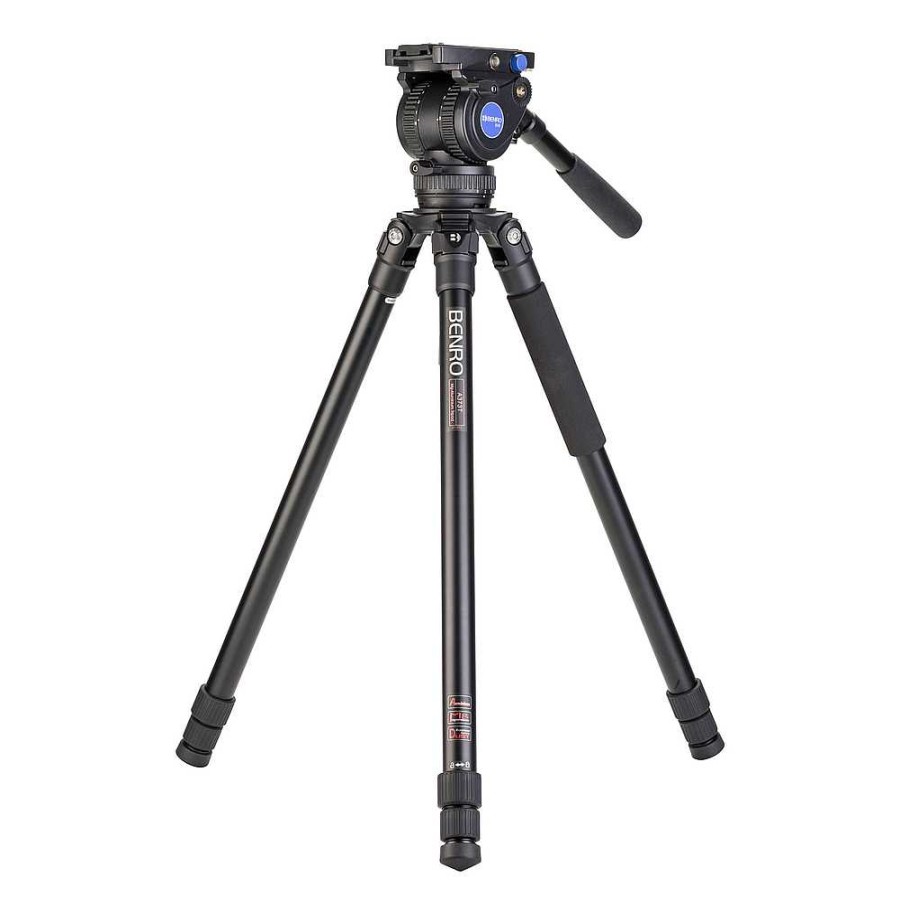 Benro Benro Aluminum Tripod Kit With Bv8H Head (75Mm) Video Tripods & Supports