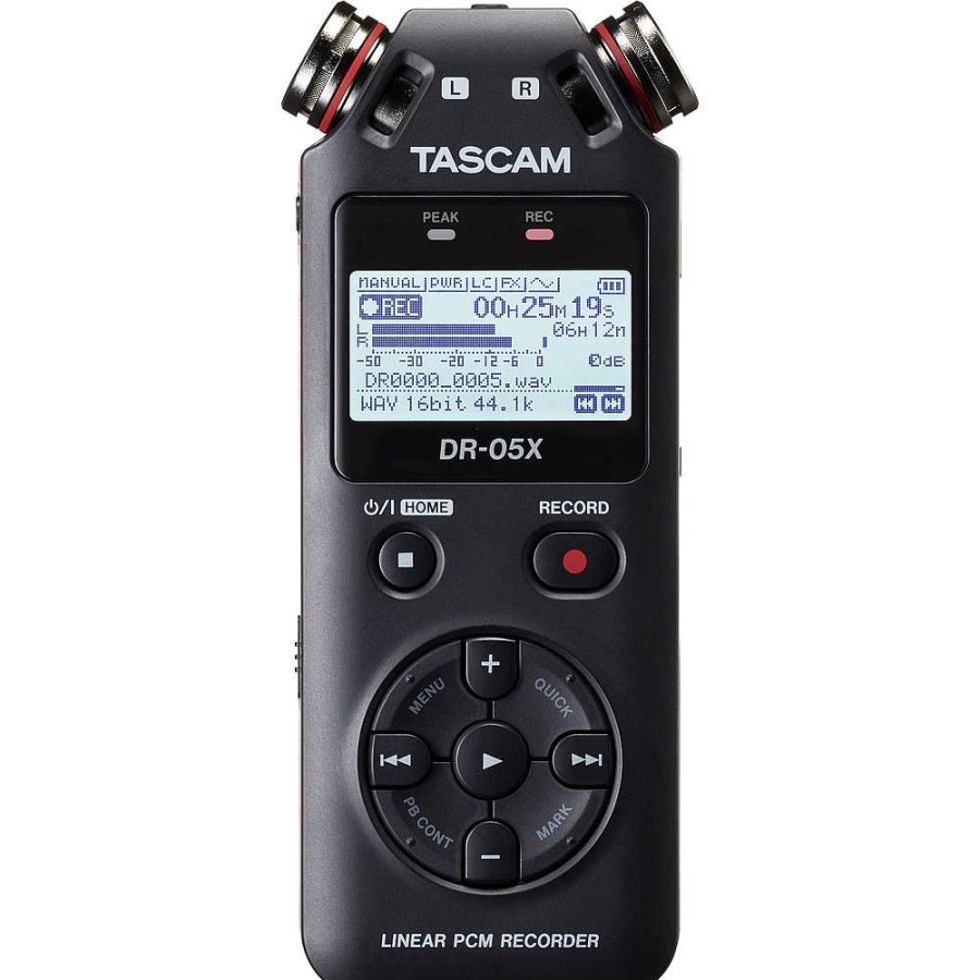 Tascam Tascam Dr-05X 2-Input / 2-Track Portable Audio Recorder With Onboard Stereo Microphone Digital Audio Recorders