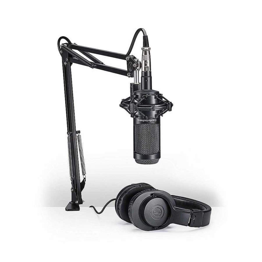 Audio-Technica Audio-Technica At2035 Studio Microphone Pack With Ath-M20X, Boom & Xlr Cable Microphones