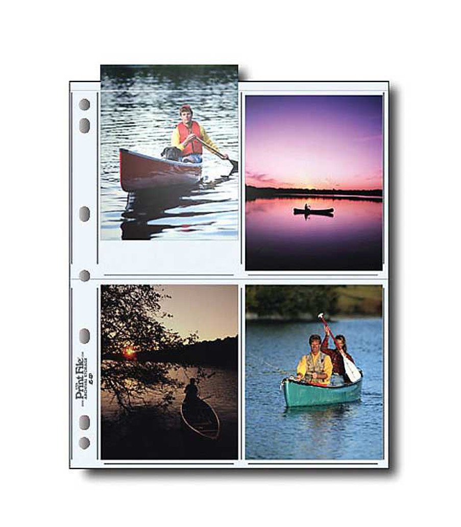 Print File Print File 45-8P Photo Pages (25 Pack) Portfolios & Archival Storage