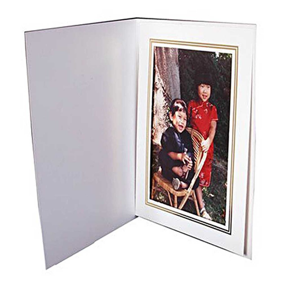 Dot Line Dot Line White Photo Folder 4X6 In. Frames & Albums