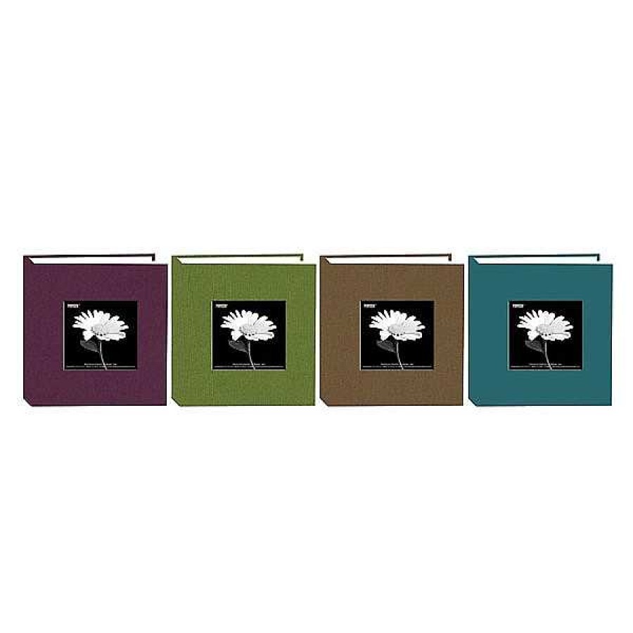 Pioneer Pioneer 4X6 Natural Colors Memo Cloth Frame Photo Album (Assorted Colors) Frames & Albums