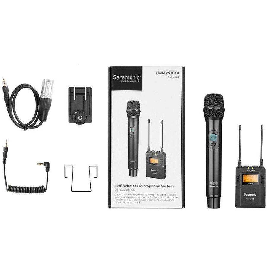 Saramonic Saramonic Uwmic9Rx9+Hu9 Dual-Channel Wireless Handheld Microphone System (514 To 596 Mhz) Wireless Audio Systems