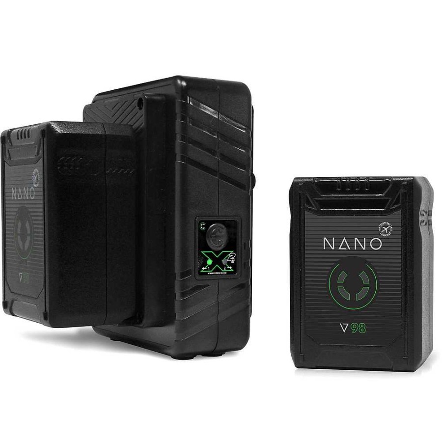 CoreSWX Coreswx Nano Micro 98Wh Lithium-Ion 2-Battery Kit With Dual Travel Charger (V-Mount) Batteries & Power