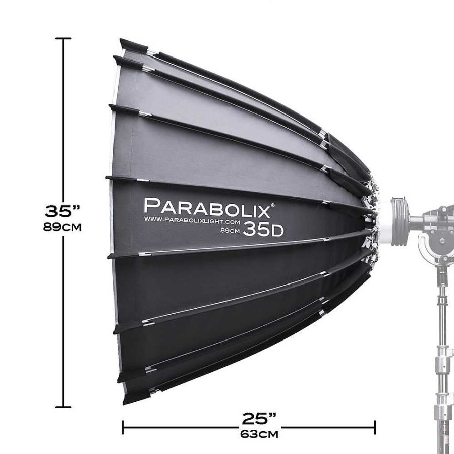 Parabolix Parabolix 35D Deep Reflector With Focus Mount Pro And Universal Monolight Adapter Octagonal Soft Boxes