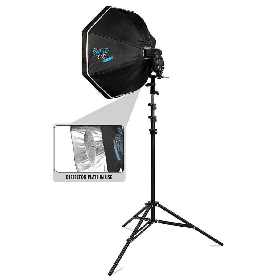 Westcott Westcott Rapid Box 26 In. Octa Speedlite Kit With Grid Octagonal Soft Boxes