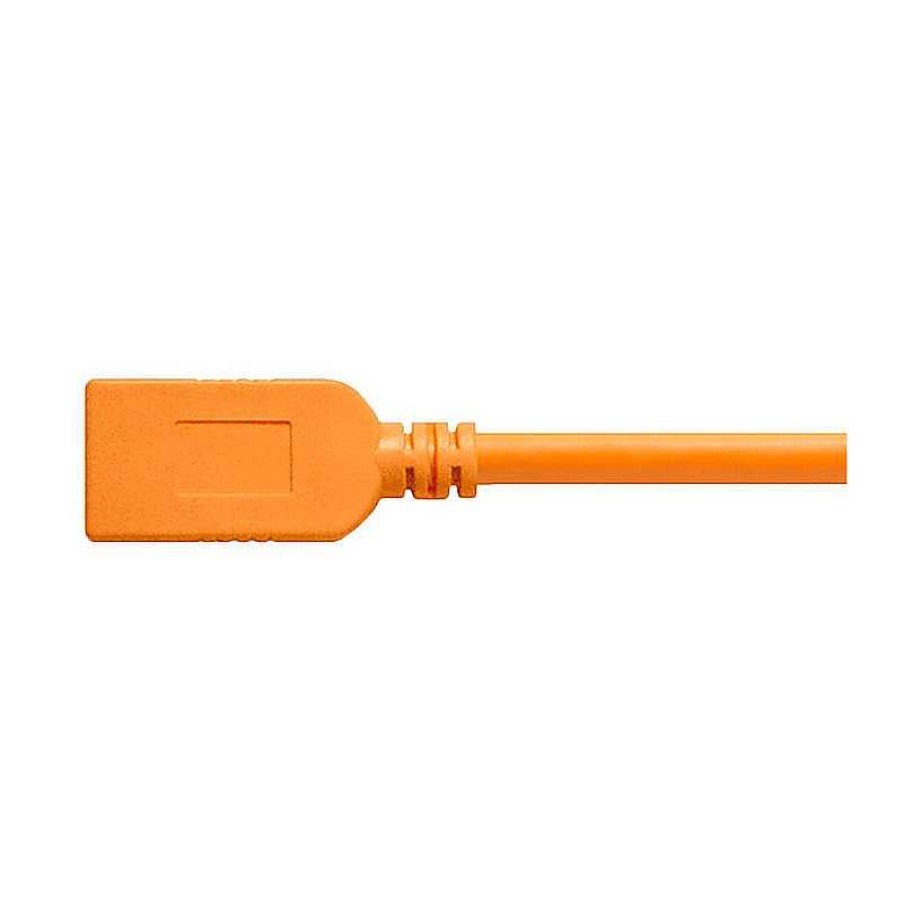 Tether Tools Tether Tools Tetherpro Usb-C To Usb Female Adapter Extender (15 Ft. Orange) Cables