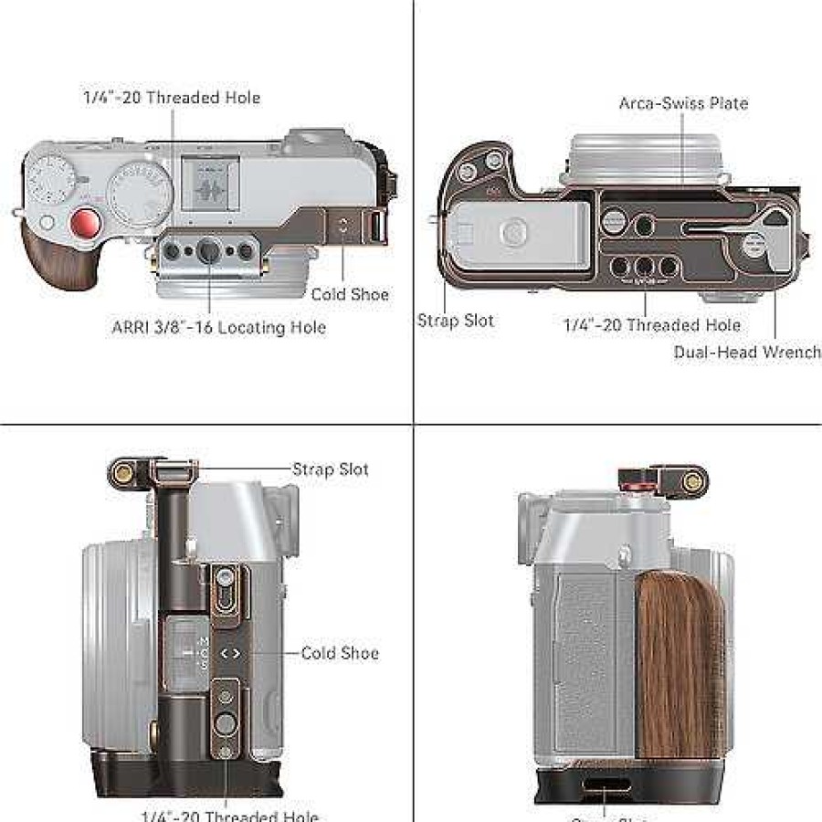 SmallRig Smallrig Retro Cage For Fujifilm X100Vi Camera Support Systems