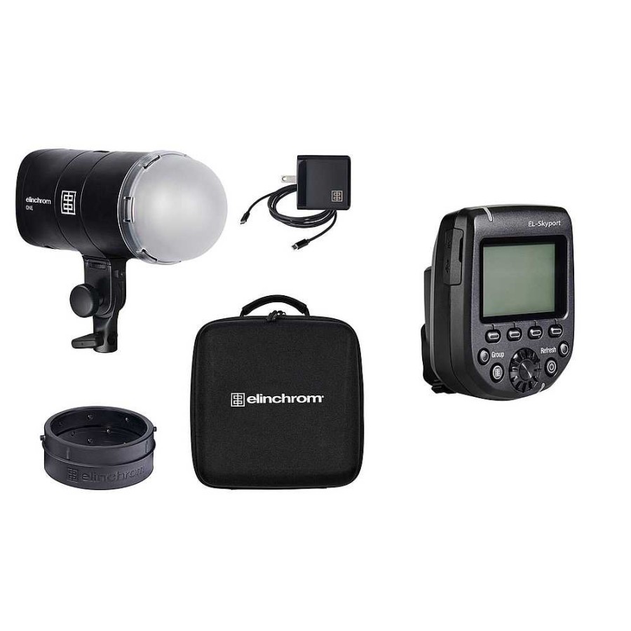 Elinchrom Elinchrom One Off Camera Flash Kit With El-Skyport Transmitter Plus Hs For Canon Portable Strobe Lighting