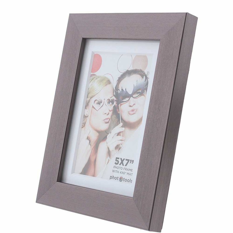 Phototools Phototools 5 X 7" Photo Frame With 4 X 6" Mat Opening (Grey) Frames & Albums