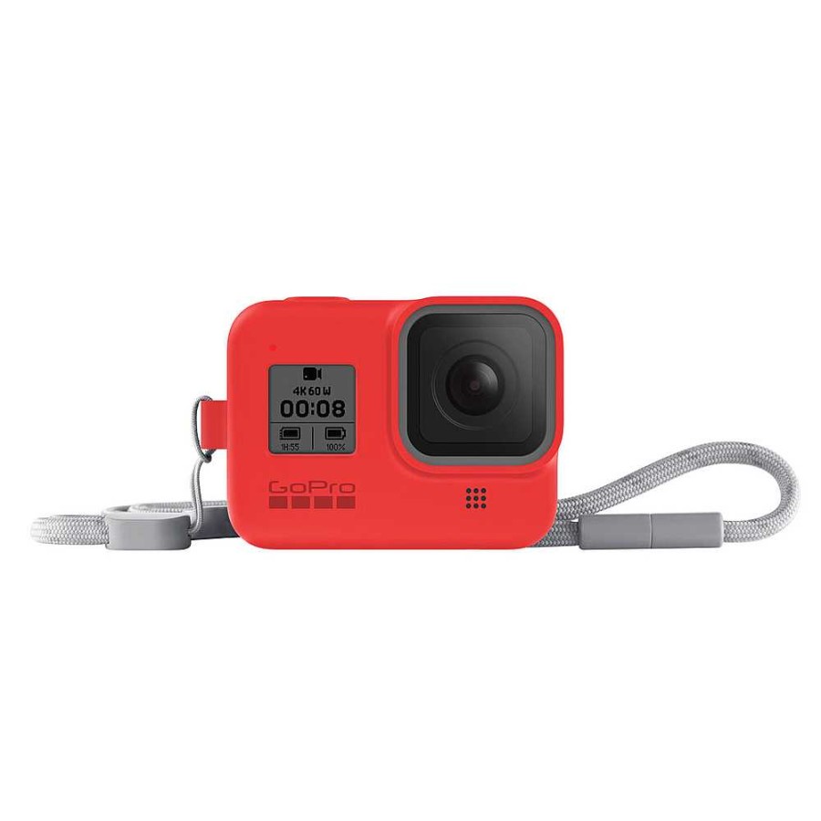 GoPro Gopro Sleeve With Lanyard For Hero8 Black (Firecracker Red) Action Camera Accessories