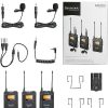 Saramonic Saramonic Uwmic9 Rx9 + Tx9 + Tx9, 96-Channel Digital Uhf Wireless Dual Lavalier Mic System (514 To 596 Mhz) Wireless Audio Systems