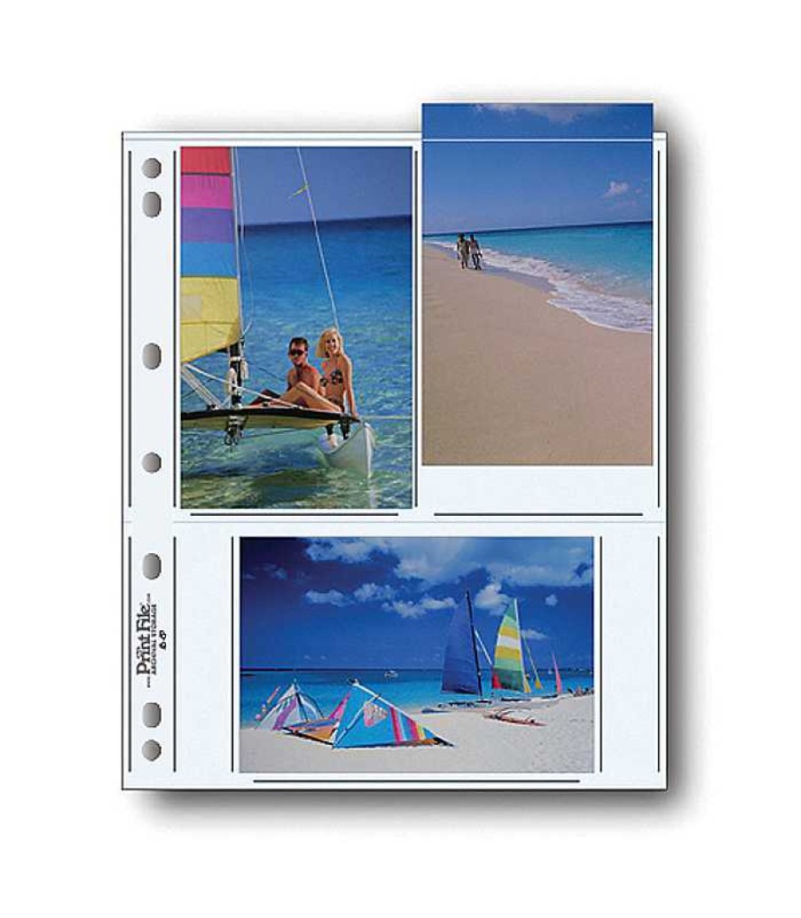 Print File Print File 46-6P Photo Pages (25 Pack) Portfolios & Archival Storage