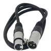 Calrad Calrad Microphone Cable Male To Female Xlr (1 Ft. Long) Audio Cables