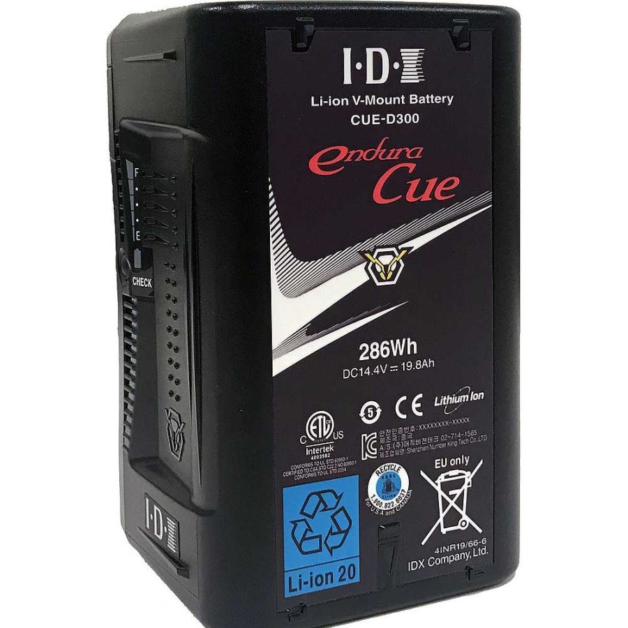 IDX System Tech Idx System Tech Cue-D300 286Wh High-Capacity/Load Li-Ion Battery (V-Mount) Batteries & Power