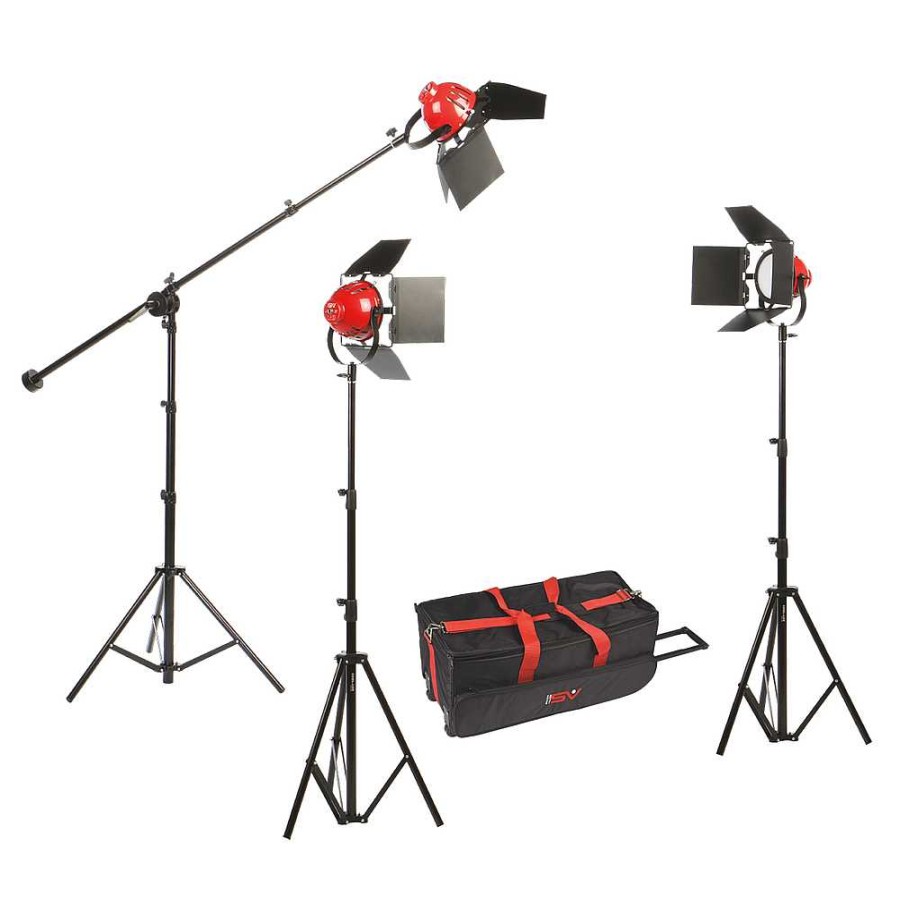 Smith Victor Smith Victor Ladybug 1500 Led 3-Light Kit With Boom Arm Led Lights & Kits