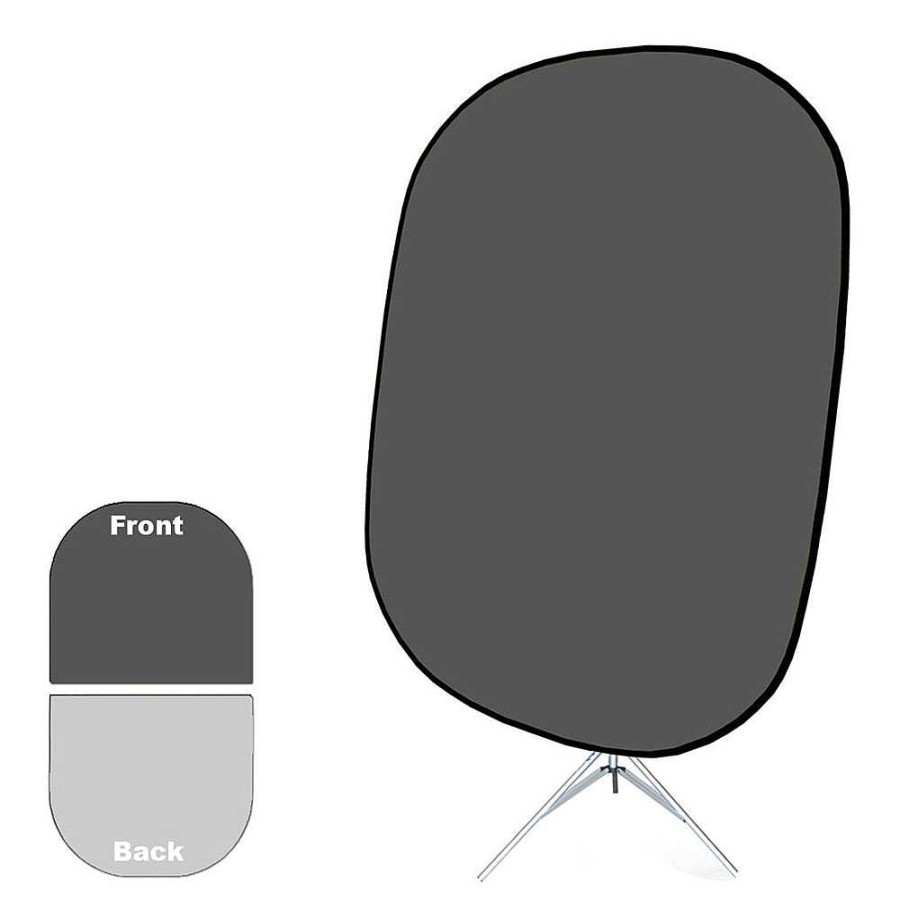 Savage Savage 60" X 72" Collapsible Illuminator Background - Dark/Light Gray Collapsible Backgrounds