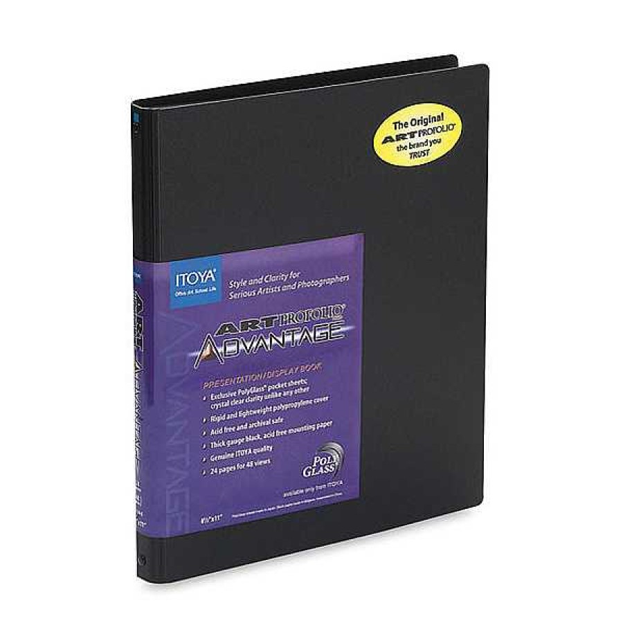 Itoya Itoya Art Profolio Advantage Presentation Display Book (9 X 12 In. Black) Portfolios & Archival Storage