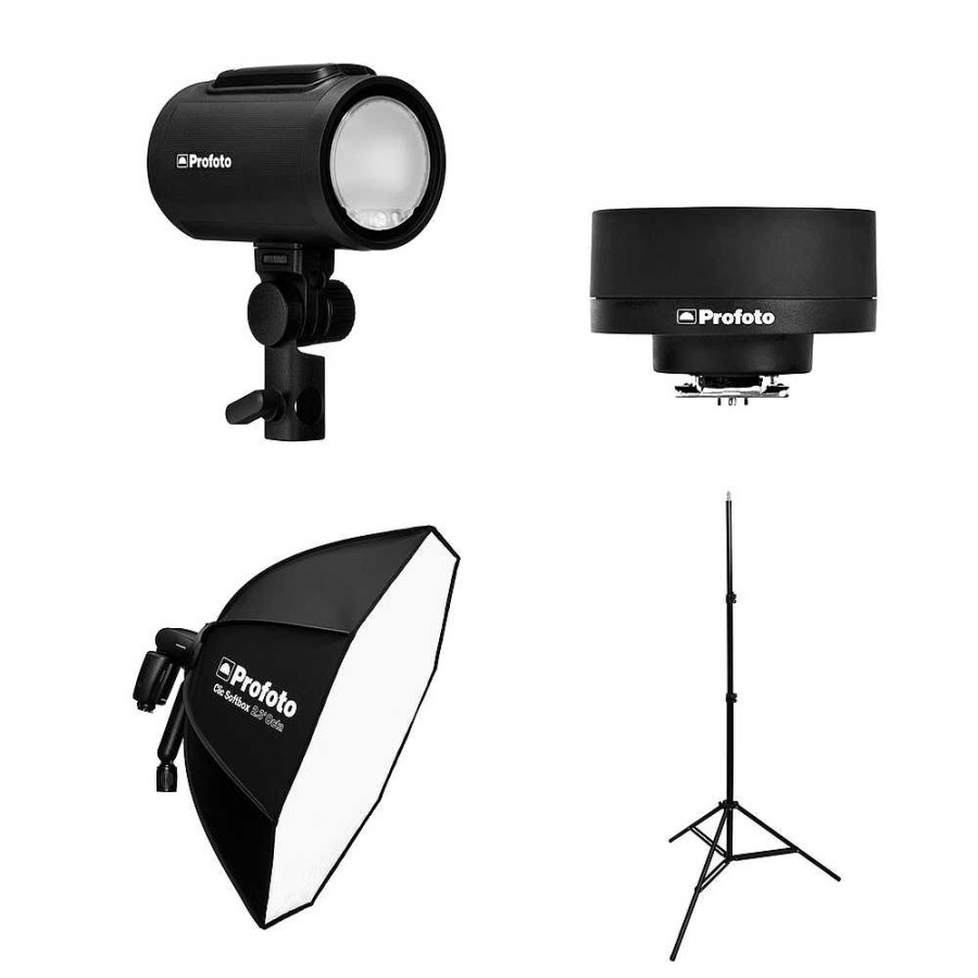 Profoto Profoto A2 Monolight With 2.3 Ft. Clic Octa Softbox, 8 Ft. Light Stand, And Connect Wireless Transmitter For Canon Monolight Strobe Heads & Kits