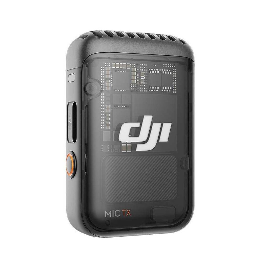 DJI Dji Mic 2 Clip-On Transmitter/Recorder With Built-In Microphone (2.4 Ghz, Shadow Black) Wireless Audio Systems