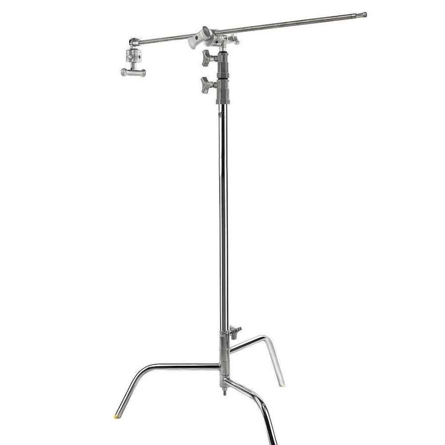 Lowel Lowel 40 In. C-Stand Turtle Base Kit (Chrome, 9.8 Ft.) Light Stands