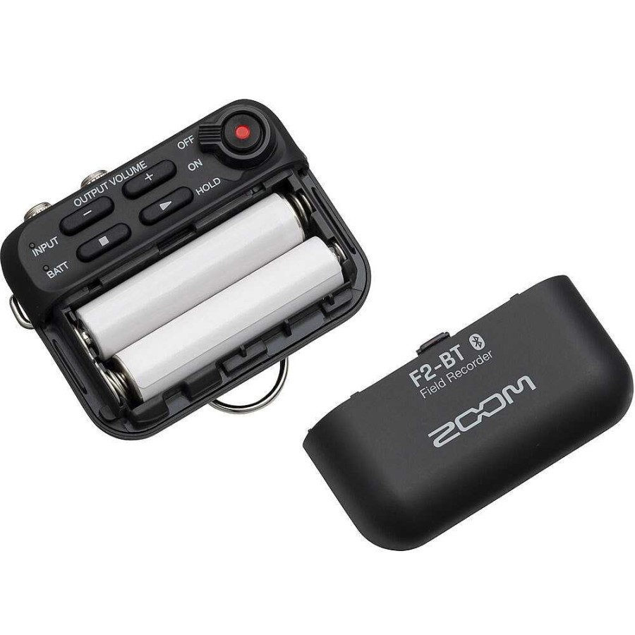 Zoom Zoom F2-Bt Ultracompact Bluetooth-Enabled Portable Field Recorder With Lavalier Microphone Digital Audio Recorders