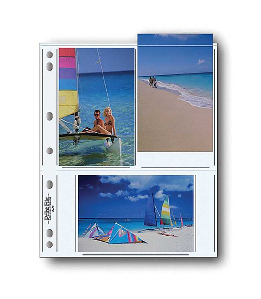 Print File Print File 46-6P Photo Pages (100 Pack) Portfolios & Archival Storage