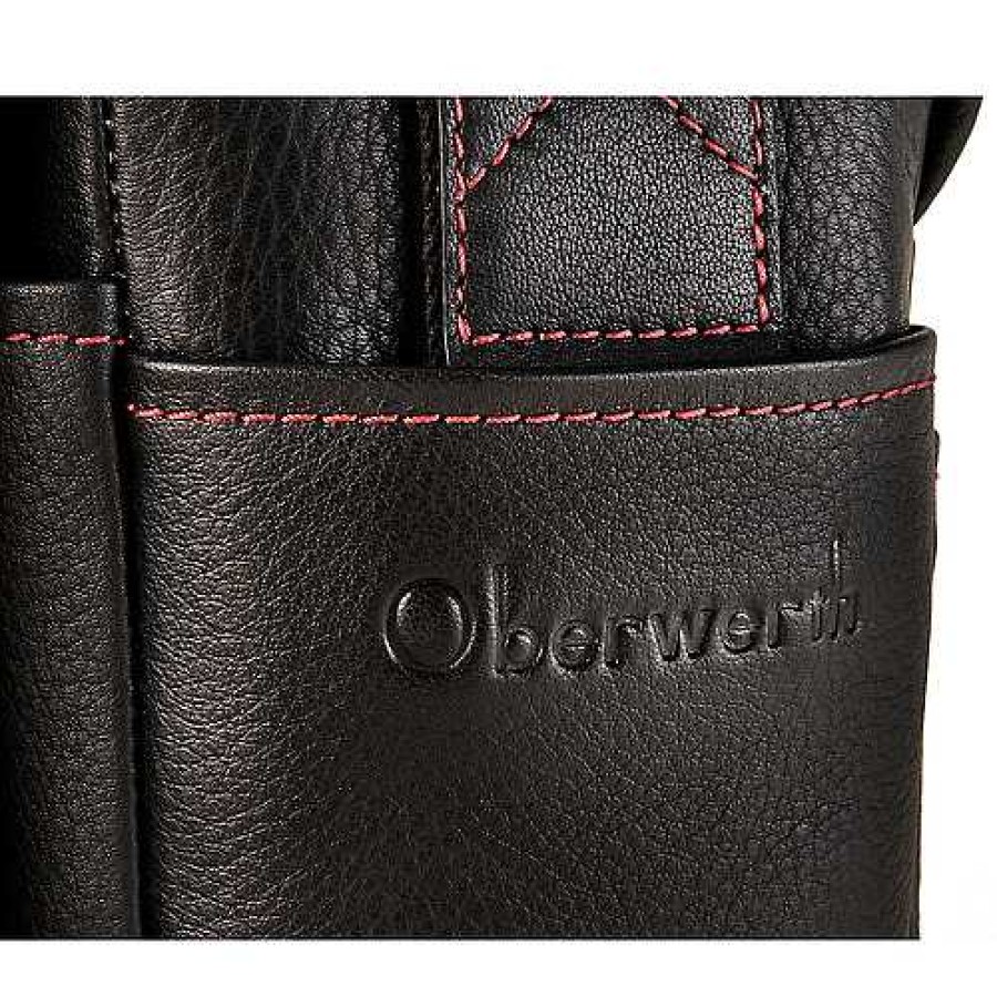 Oberwerth Oberwerth Louis Camera Bag For Leica M11 (Black/Red Stitching) Camera Bags