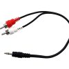 Calrad Calrad Stereo Mini Y Adapter 3.5Mm Plug To Dual Rca Males (10 In. Long) Audio Cables