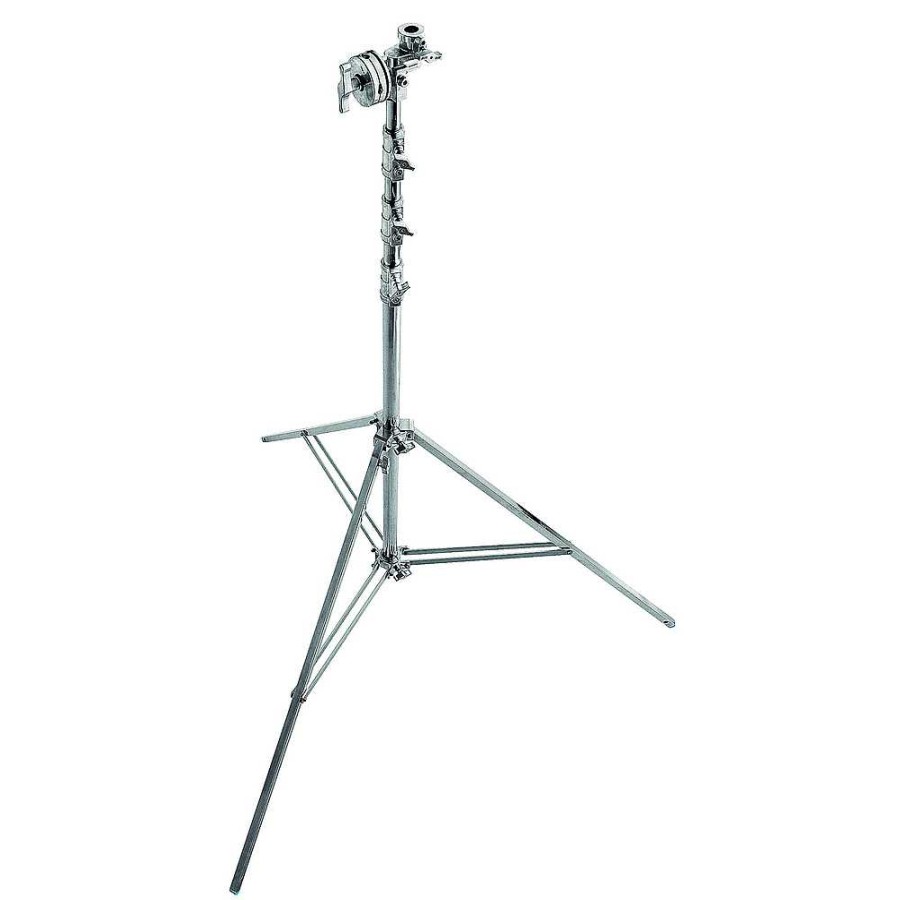 Avenger Avenger Overhead Steel Stand 56 With Leveling Leg (Chrome-Plated, 18.3 Ft.) Light Stands