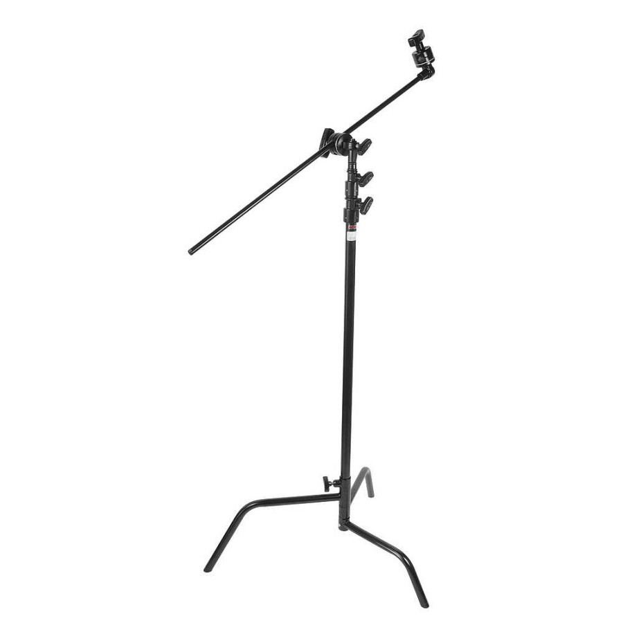 Matthews Matthews Hollywood 40In. Double Riser C Stand - Black Light Stands