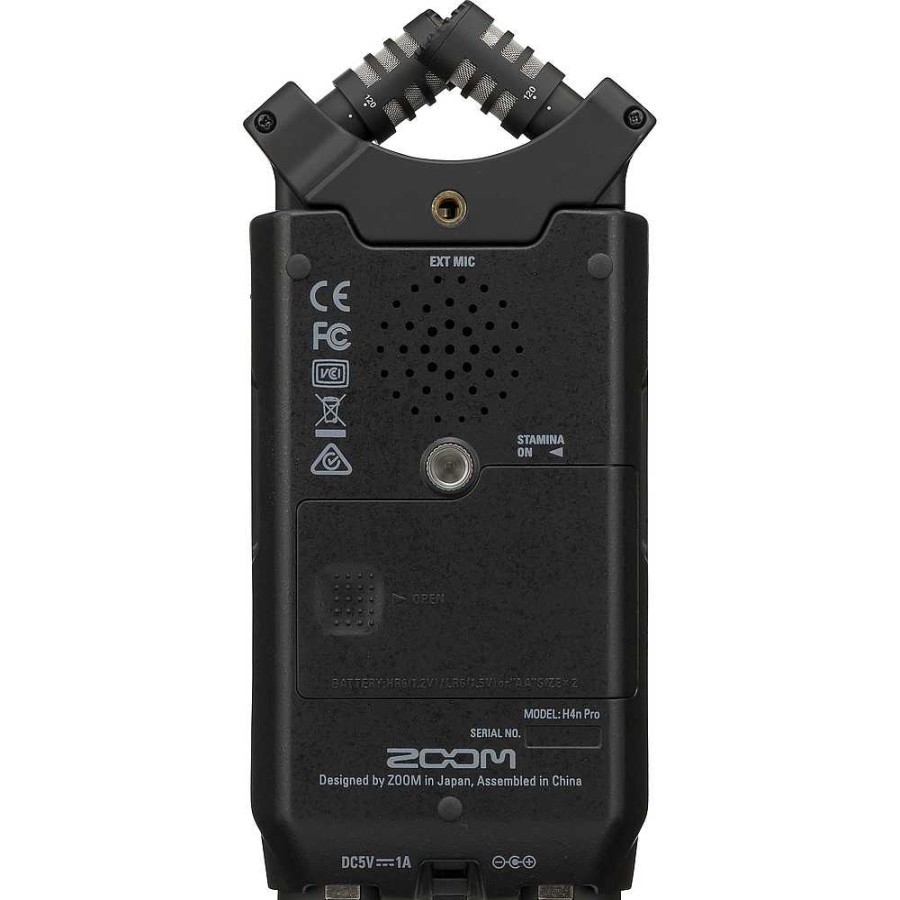 Zoom Zoom H4N Pro 4-Input / 4-Track Portable Handy Recorder With Onboard X/Y Mic Capsule (Black) Digital Audio Recorders