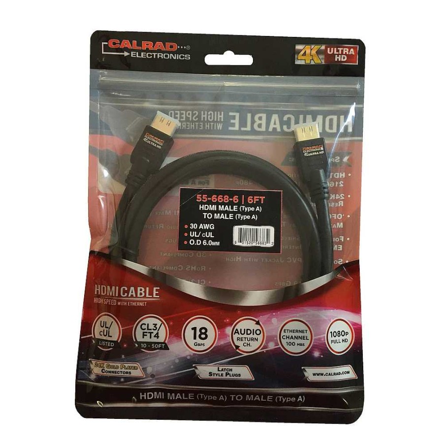 Calrad Calrad 4K Ultra Hd Hdmi Cable (6 Ft.) Cables